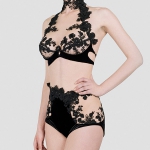 Bra & High Waist Brief Flora